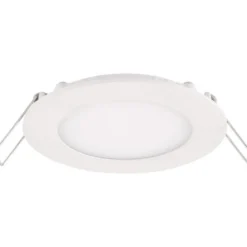 LED Einbaustrahler Downlight rund Aluminium - 6W entspricht 50W - Sägegröße 110mm - 3000K Warmweiß