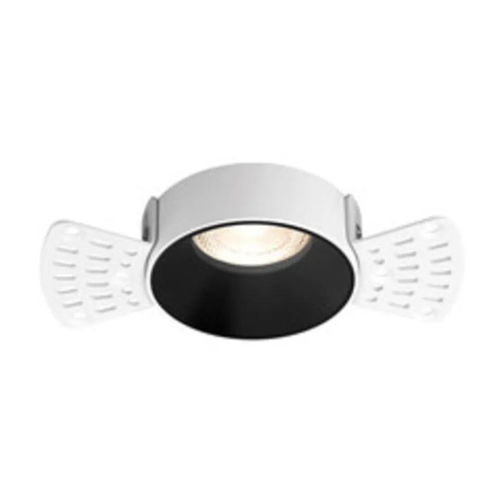 LED-Einbaustrahler für Gips – Zuschnittgröße 65 mm – inkl. weißer und schwarzer Innenausstattung