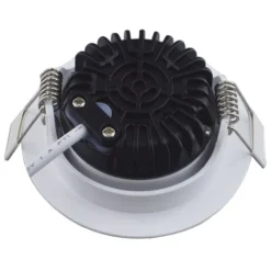 LED Einbaustrahler 85mm - IP65 Weiss - 5W 420Lm - 2700 K 827 Warmweiß | Einbaudurchmesser 75mm – Triac dimmbar | 230v