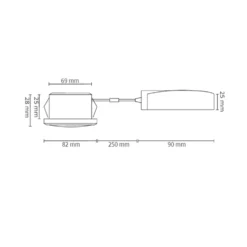 LED-Einbaustrahler Slim Schwarz Rund 5W 350lm 60D - 927 Warmweiß | 82mm - IP44 - Dimmbar - Höchste Farbwiedergabe