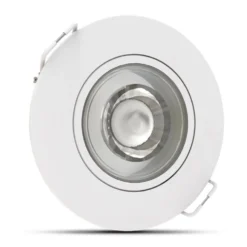 LED-Einbaustrahler - Weiß - 4W - 3CCT - 3000K/4000K/6500K - 480lm - IP44 - 80mm - Schwenkbar - Dimmbar | Ausschnittgröße 68mm