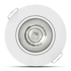 LED-Einbaustrahler - Weiß - 4W - 3CCT - 3000K/4000K/6500K - 480lm - IP44 - 80mm - Schwenkbar - Dimmbar | Ausschnittgröße 68mm