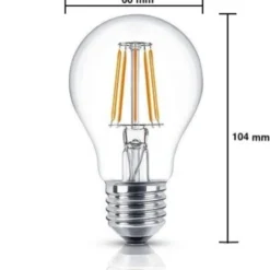 LED Fadenlampe dimmbar - E27 A60 - 4W entspricht 50W - 2700K Warmweiß