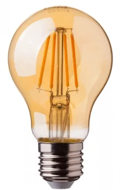 LED Fadenlampe dimmbar - E27 A60 - 4W entspricht 50W - 2200K extra Warmweiß
