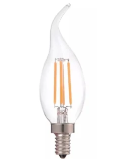 LED Fadenlampe dimmbar - E14 C37 - 5W entspricht 40W - 2700K Warmweiß