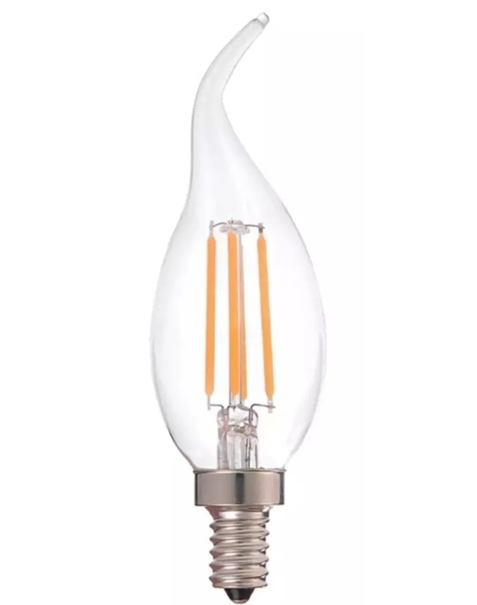 LED Fadenlampe dimmbar - E14 C37 - 5W entspricht 40W - 2700K Warmweiß