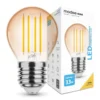 LED Fadenlampe E27 - G45 - 4W entspricht 33W - 1800K extra Warmweiß
