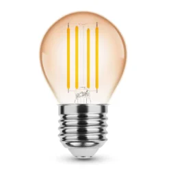 LED Fadenlampe E27 - G45 - 4W entspricht 33W - 1800K extra Warmweiß