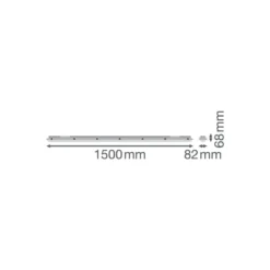 LED Feuchtraumleuchte Feuchtigkeitsdicht 46W 6400lm - 840 Kaltweiß | 150cm