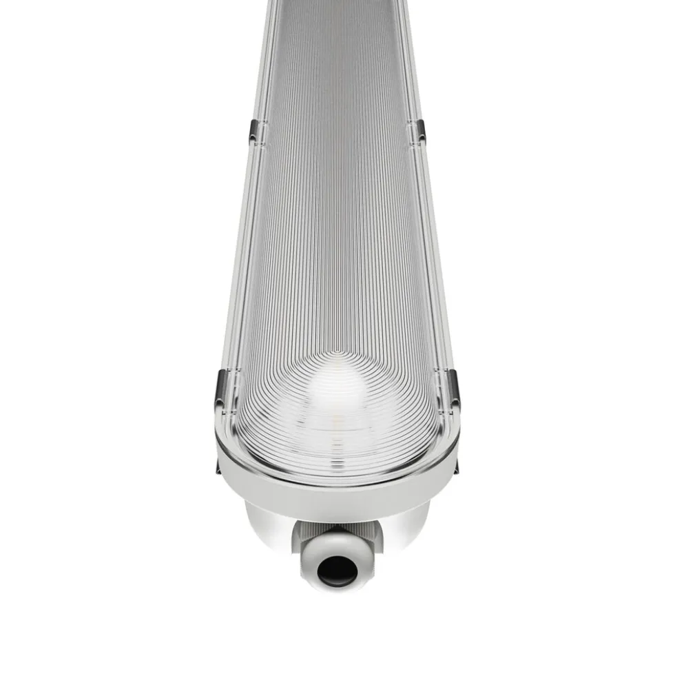 LED Feuchtraumleuchte IP66 – 27-58W 4200-8700Lm – 6000K 865 Tageslichtweiß | 150cm – Multi Lumen Einstellbar – Limea Pro