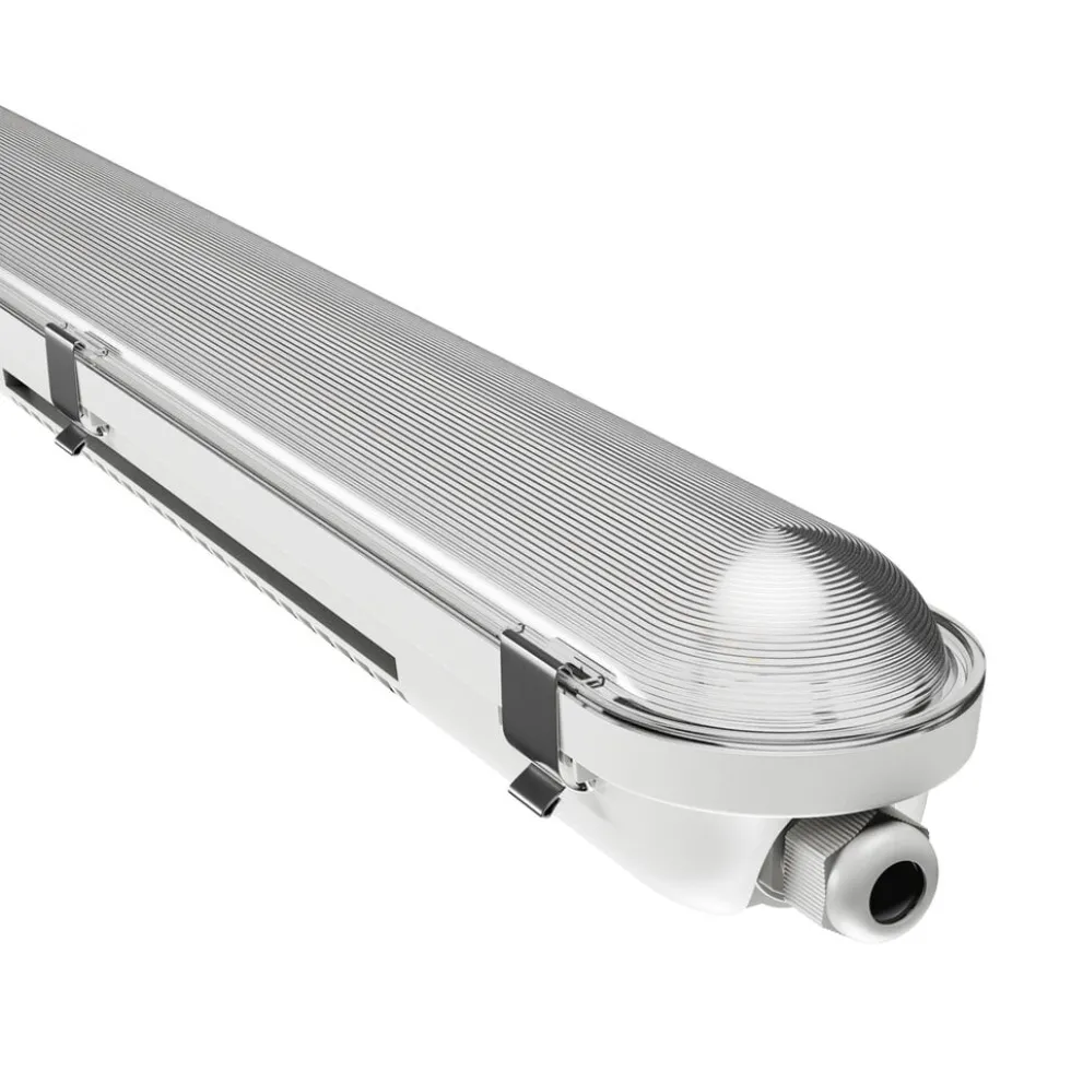 LED Feuchtraumleuchte IP66 – 27-58W 4200-9000Lm – 840 Kaltweiß | 150cm – Multi Lumen Einstellbar – IK10 – Limea Pro