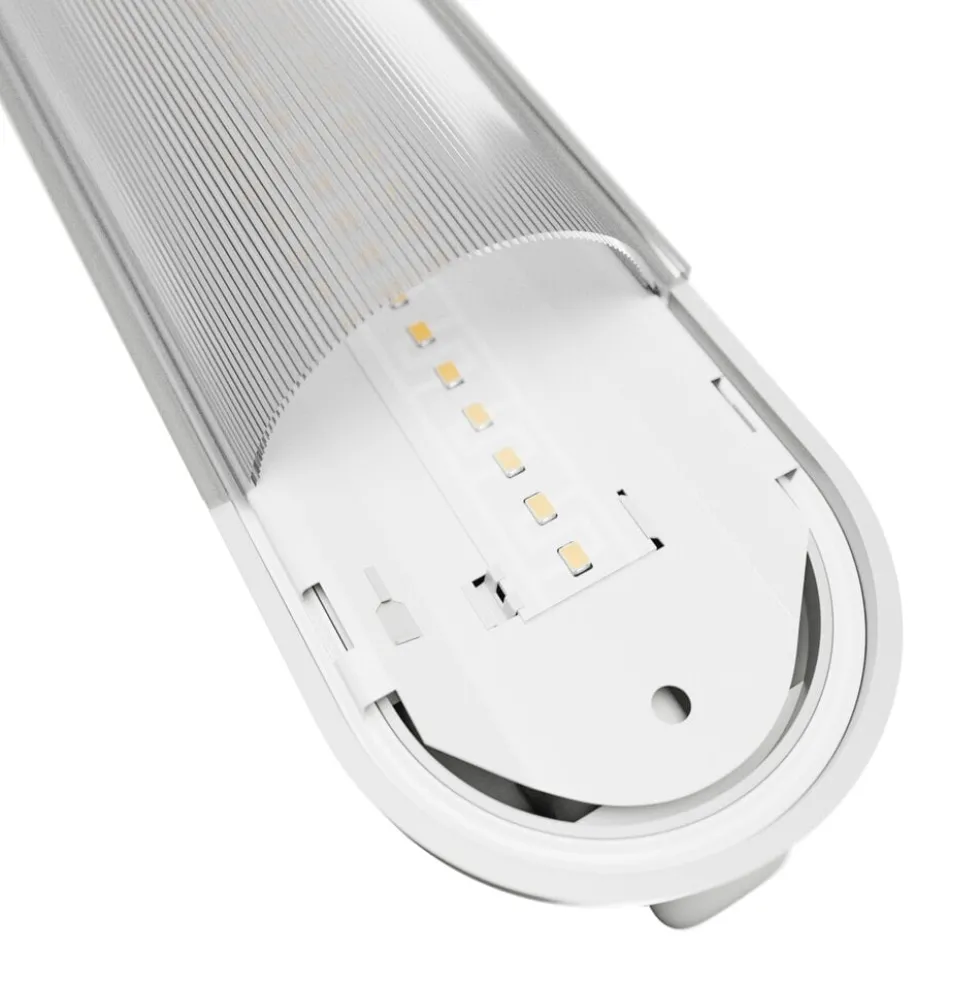 LED Feuchtraumleuchte IP66 – 27-58W 4200-9000Lm – 840 Kaltweiß | 150cm – Multi Lumen Einstellbar – IK10 – Limea Pro
