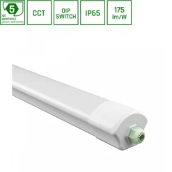 LED Feuchtraumleuchte Poseidon V1.0 30-50W 4650-8750lm - 830-865 CCT | 150cm - Durchgangsverdrahtung (5x2.5mm2)