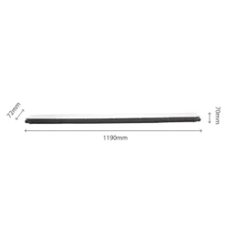 LED-Feuchtraumleuchte Wannenleuchte IP65 - 120cm Schwarz - 38W 6498 Lumen - 4000K 840 Neutral Weiss | IK10 - Modulär Anschließbar Durchgangsverdrahtung
