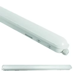 LED-Feuchtraumleuchte Wannenleuchte IP65 - 120cm - 38W 6498 Lumen - 4000K 840 Neutral Weiss | IK10 - Modulär Anschließbar Durchgangsverdrahtung
