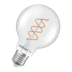 LED-Glühlampe mit Kugelform, E27 G80 klar dimmbar 7,2 W 806 lm, 2700 K