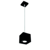 LED GU10 Deckenspot gesenkt Schwarz viereckig- 65cm Kabellänge - max. 40W