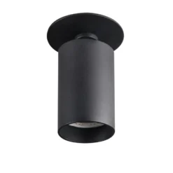 LED GU10 Deckenspot schwenkbar Schwarz rund - für 1 LED GU10 Spot