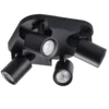 LED GU10 Deckenspot Wandspot schwarz - vierfach für 4 LED GU10 Spots