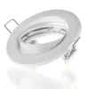 LED GU10 / MR16 Strahler - 74mm Einbaurahmen - weiß- rund - schwenkbar - Einbaugröße 82mm