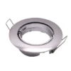 LED GU10 / MR16 Strahler - 74mm Einbaurahmen - chrom - rund - schwenkbar - Einbaugröße 82mm