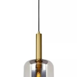 LED Hanglamp JOANET mat goud - E27 fitting - Fumé