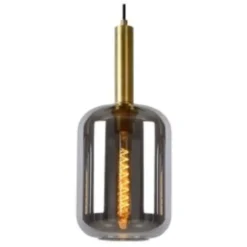 LED Hanglamp JOANNET zwart - 3x E27 fitting - Fumé