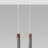 LED Hängeleuchte Beton Holz ZANE - 2 x GU10 Fassung - exkl. LED's