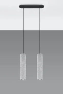 LED Hängeleuchte Beton LUVO - 2 x GU10 Fassung - exkl. LED's