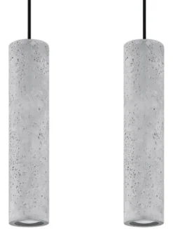LED Hängeleuchte Beton LUVO - 2 x GU10 Fassung - exkl. LED's