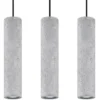 LED Hängeleuchte Beton LUVO - 3 x GU10 Fassung - exkl. LED's