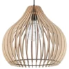 LED Hängeleuchte Holz APRILLA - 1 x E27 Fassung - exkl. LED's