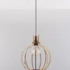 LED Hängeleuchte Holz ARANCIA - 1 x E27 Fassung - exkl. LED's