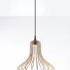 LED Hängeleuchte Holz ELZA - 1 x E27 Fassung - exkl. LED's