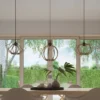 LED Hängeleuchte Holz MANDELINO - 1 x E27 Fassung - exkl. LED's
