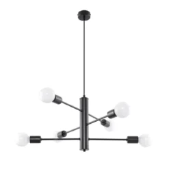 LED Hängeleuchte Kronleuchter modern DUOMO - 6 x E27 Fassung - exkl. LED's