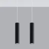 LED Hängeleuchte Mattschwarz LOOPEZ - 2 x GU10 Fassung - exkl. LED's