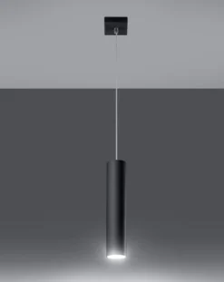LED Hängeleuchte Mattschwarz LOOPEZ - 1 x GU10 Fassung - exkl. LED's