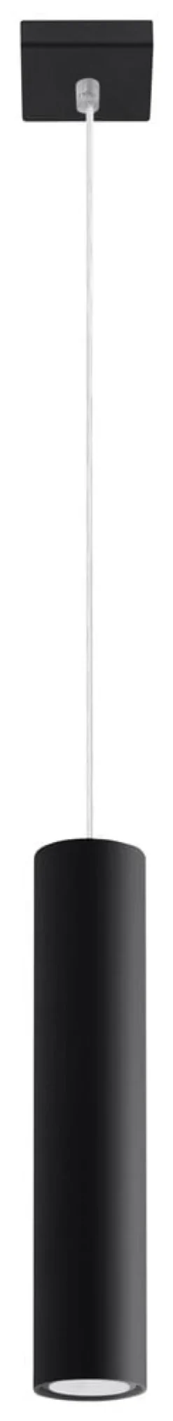 LED Hängeleuchte Mattschwarz LOOPEZ - 1 x GU10 Fassung - exkl. LED's