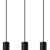 LED Hängeleuchte Schwarz Gold LOOPEZ - 3 x GU10 Fassung - exkl. LED's
