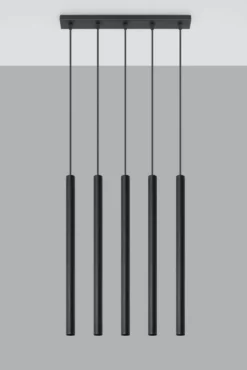 LED Hängeleuchte Schwarz PASTELO - 5 x G9 Fassung - exkl. LED's