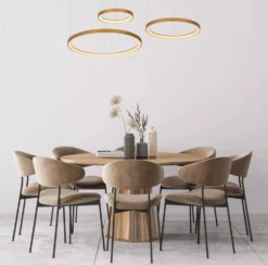 LED Hängeleuchte VIDAL - Ø78cm - dimmbar - 120W - 2700K - Gold matt