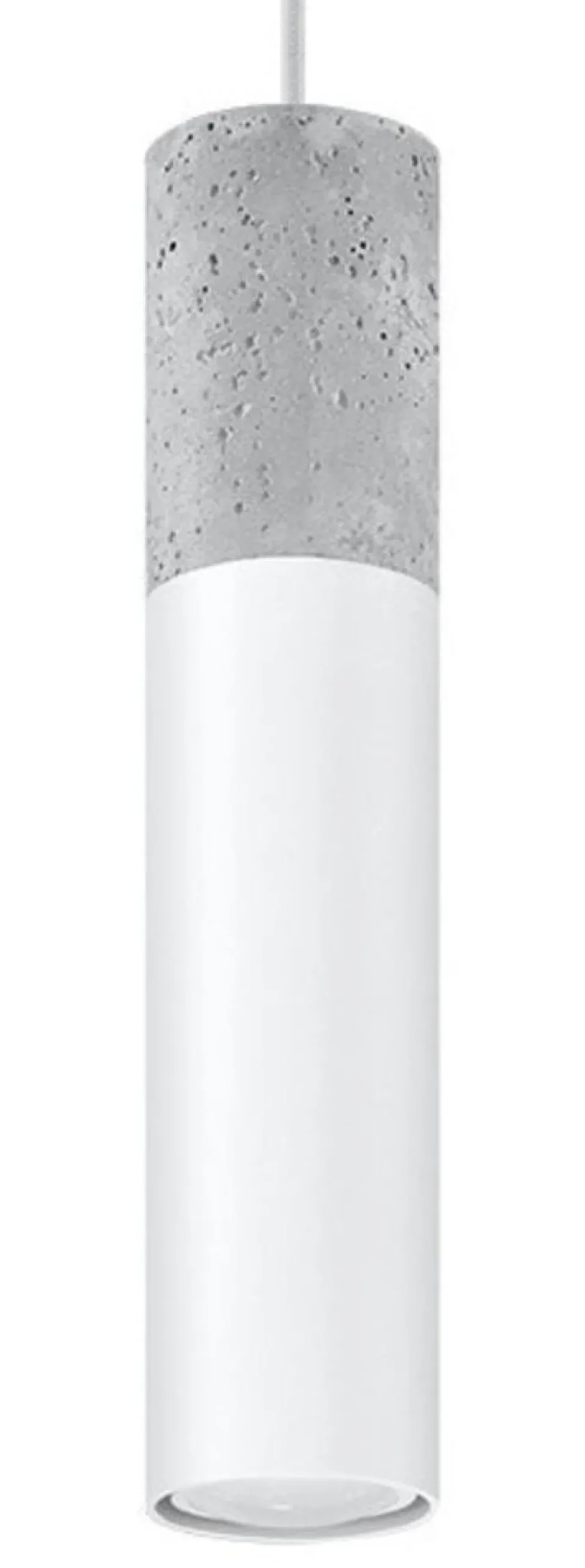 LED Hängeleuchte Weiß Beton BORGIO - 1 x GU10 Fassung - exkl. LED's