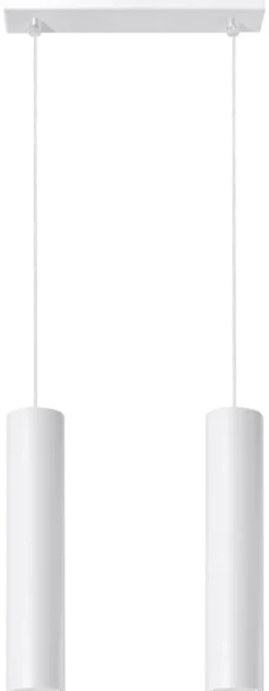 LED Hängeleuchte Weiß LAGOS - 2 x GU10 Fassung - exkl. LED's