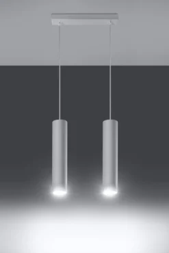 LED Hängeleuchte Weiß LAGOS - 2 x GU10 Fassung - exkl. LED's
