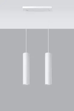 LED Hängeleuchte Weiß LAGOS - 2 x GU10 Fassung - exkl. LED's