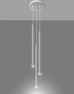 LED Hängeleuchte Weiß PASTELO - 3 x G9 Fassung - exkl. LED's