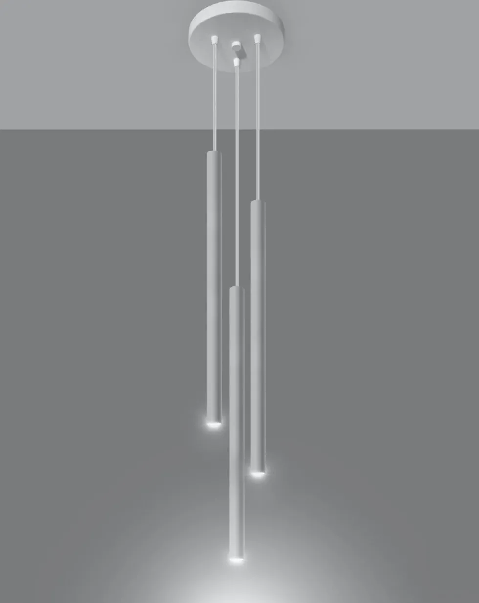LED Hängeleuchte Weiß PASTELO - 3 x G9 Fassung - exkl. LED's