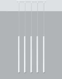 LED Hängeleuchte Weiß PASTELO - 5 x G9 Fassung - exkl. LED's