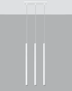 LED Hängeleuchte Weiß PASTELO - 3 x G9 Fassung - exkl. LED's